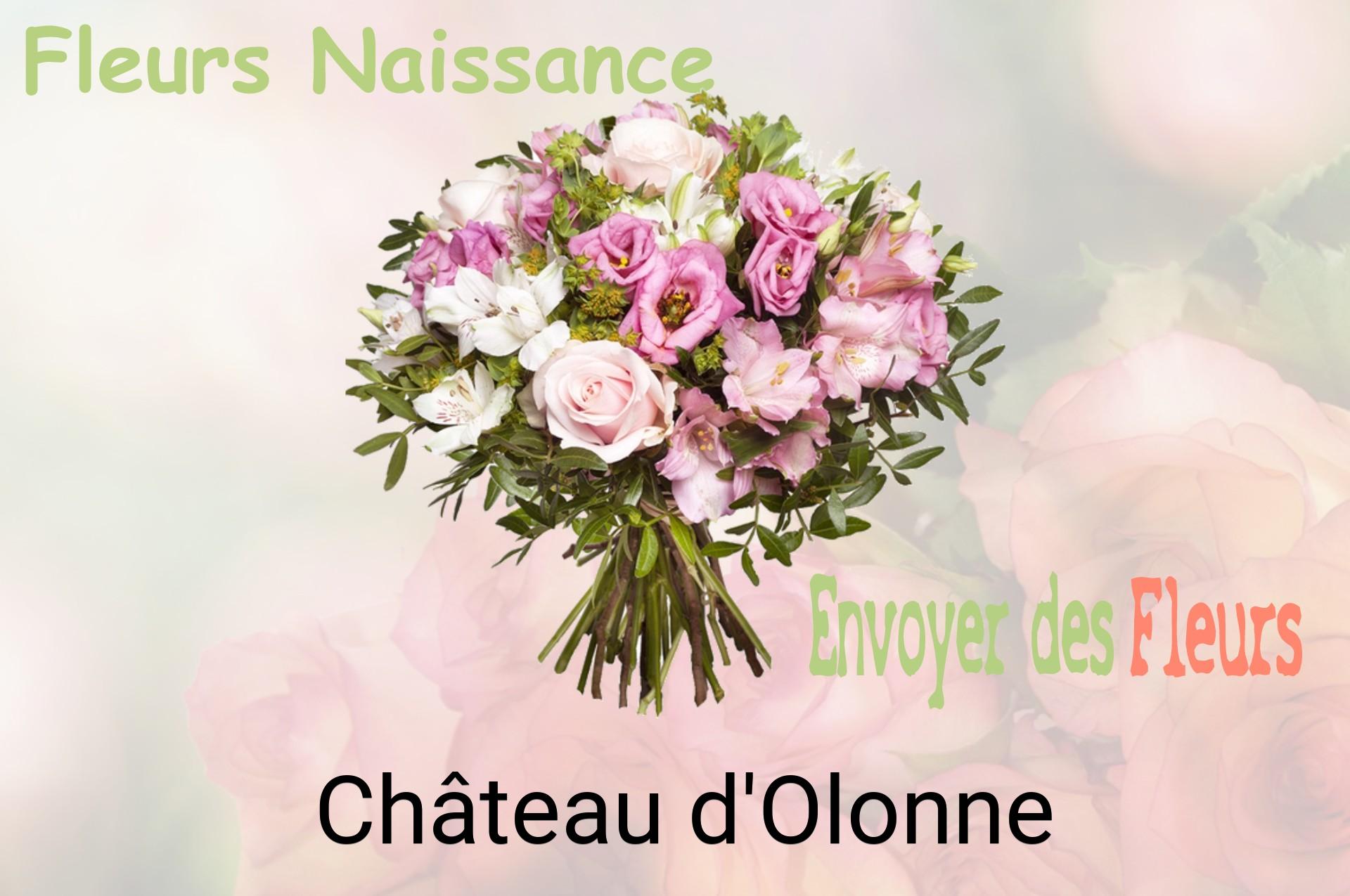 Bouquet de fleurs de naissance livré à Château-d'Olonne